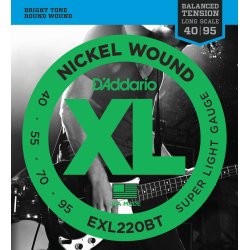D'Addario EXL220BT, Super Light 040 - 095 (Balanced)